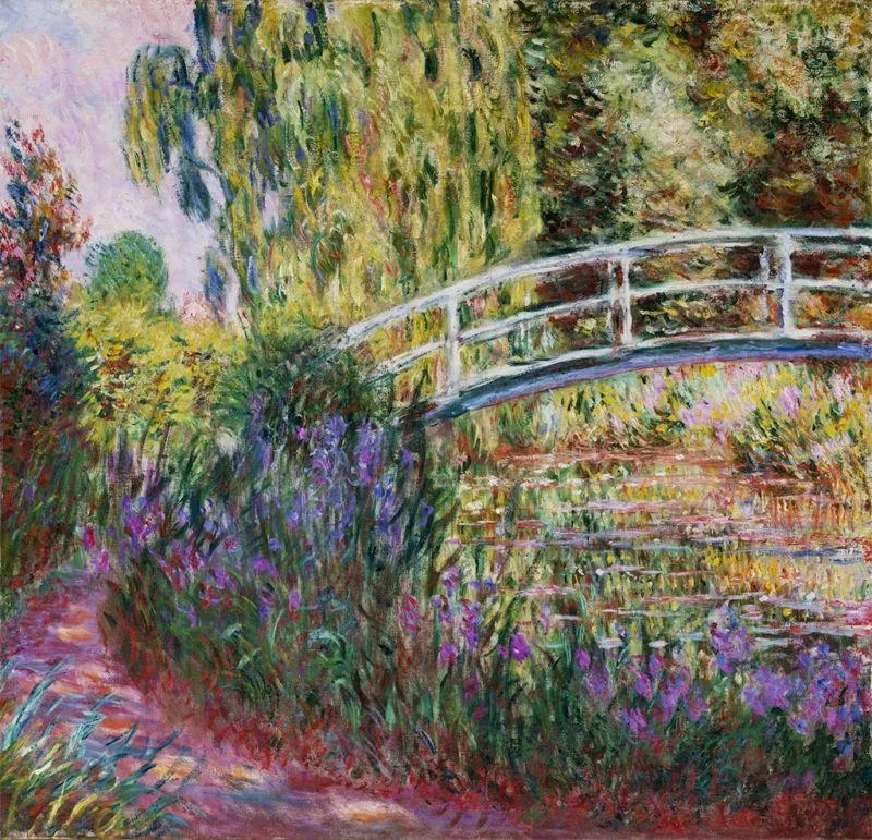 The Japanese Bridge, Pond With Water Lilies